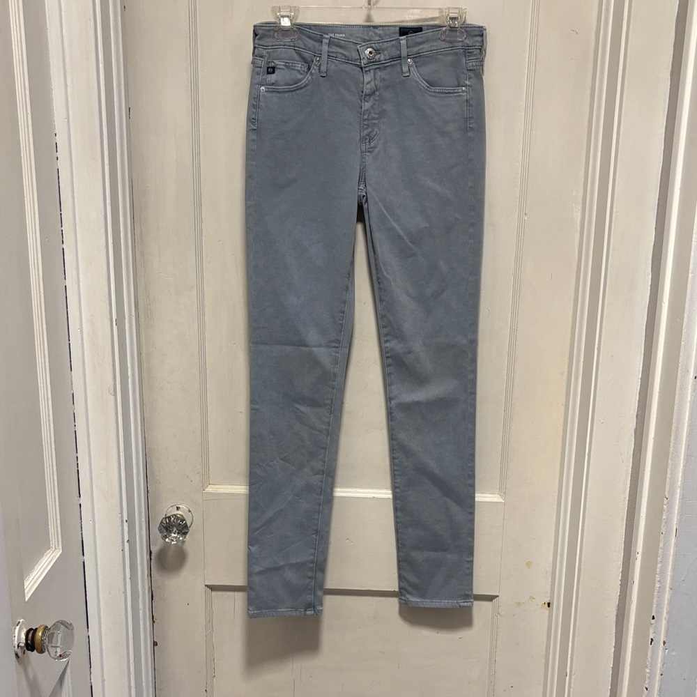AG Adriano Goldschmied The Prima Cigarette Leg Gray Pants New Without Tags 27